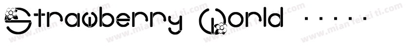 Strawberry World字体转换